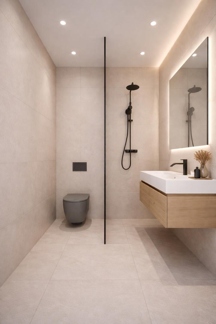 Appartement F4 — salle d'eau moderne